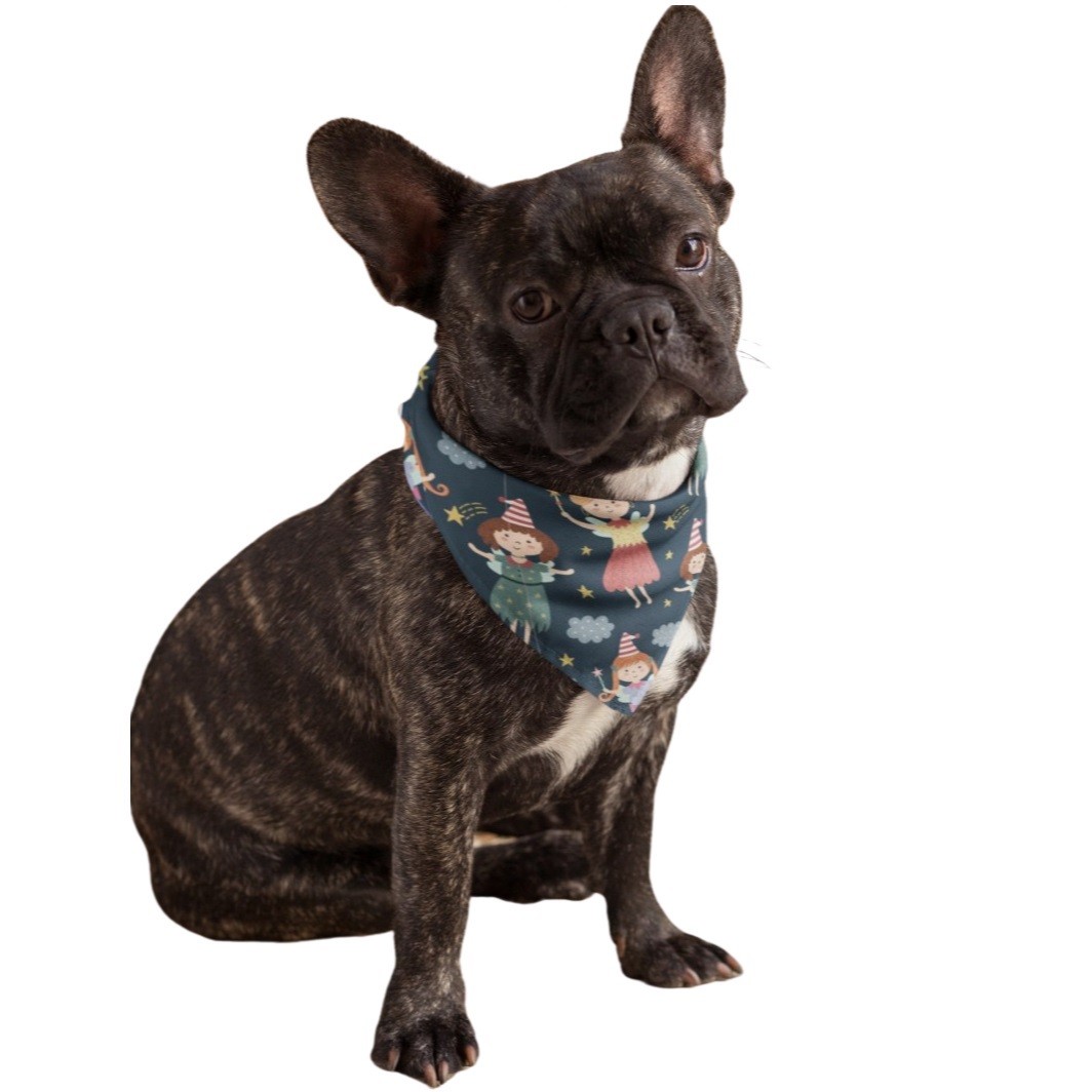 Bandana cane divertente in cotone mechaly con disegni sciarpa resistente compleanno animale domestico