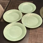 Vintage Fire-King Jadeite 9" Dinner Plates, Set of 4