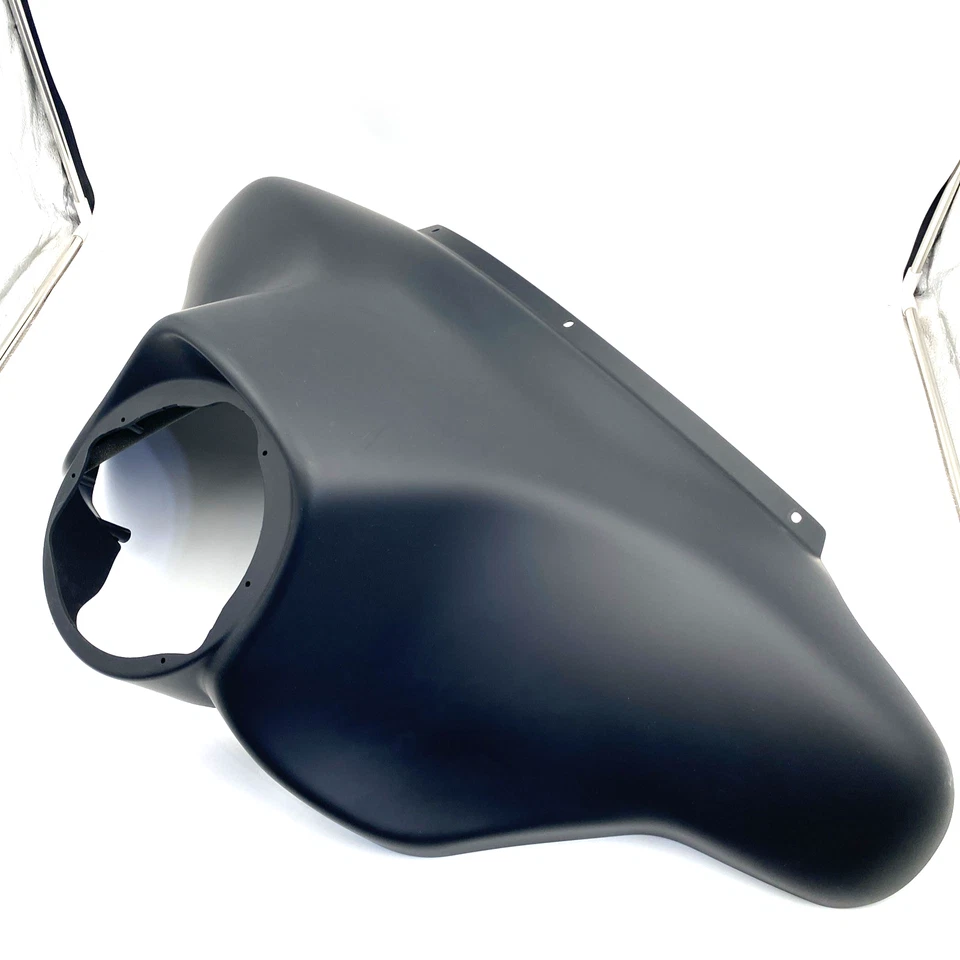 OEM Harley 58230-09BYM Denim Negro Delantero Exterior Batwing Carenado 96-13 Touring Foto 3 de 4