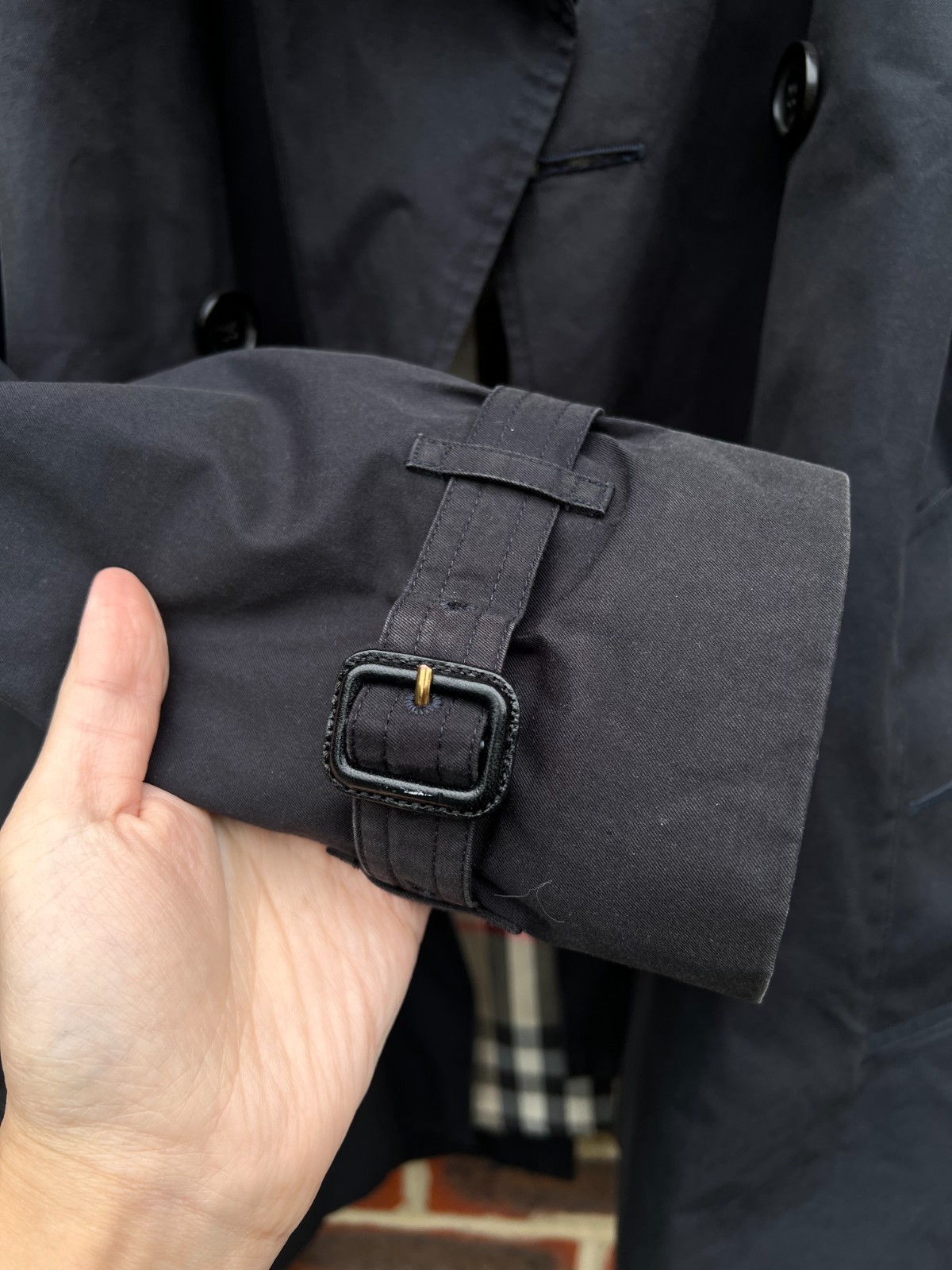 Burberry Mens KENSINGTON Short Trench Coat 52 Large Prorsum Jacket Classic thumbnail 8