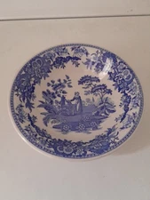 Spode Blue Room Girl At Well Cereal Bowl 8" As-Is
