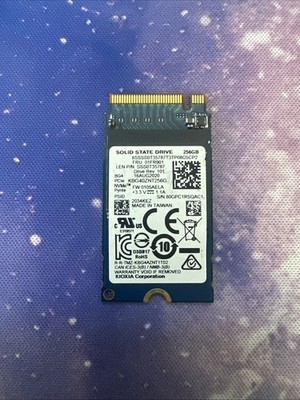 KIOXIA 256GB SSD NVMe PCIe M.2 2242 KBG40ZNT256G TESTED Great