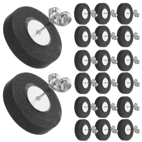 20 piezas postes para pendientes de madera hágalo usted mismo suministros para hacer joyas para adultos tachuelas en blanco - Imagen 3 de 17