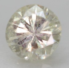 0.49 Carat J SI2 Round Brilliant Natural Enhanced MINED Diamond 4.93mm W VIDEO