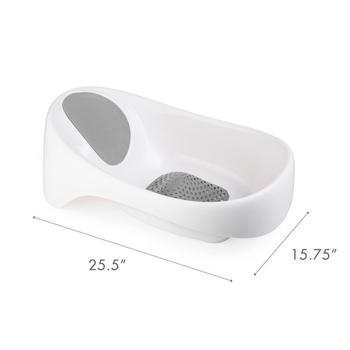 3-stufige verstellbare Baby Badewanne mit farbwechselndem Ablauf - Alter 0-18 Monate - Bild 4 von 9