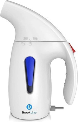 Brookline Portable Mini Garment Steamer 800W 9' Cord 180mL NO BOX