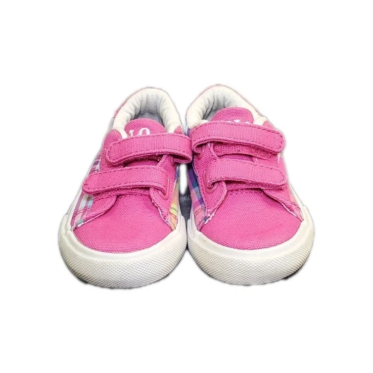 Polo Ralph Lauren Sz 6 Toddler's Girl Easten EZ II Sneaker Pink Pony Za3 - Image 2 of 4