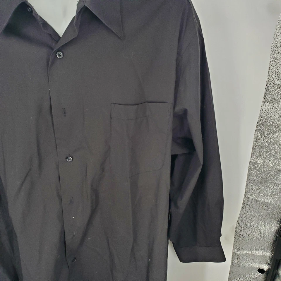 Covington 衬衫男式 XL 黑色长袖纽扣连衣裙口袋商务款 — 第 2/4 张图片