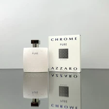 Azzaro CHROME PURE Men Cologne 3.4oz-100ml EDT Spray NEW-SEALED (BK23