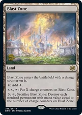 Blast Zone (258) [The Brothers' War Prerelease Promos] Lightly Played F