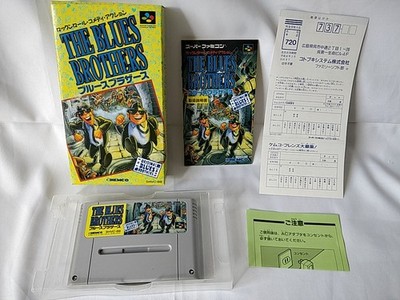 The Blues Brothers Super Famicom SFC Modul Box Anleitung Komplett Set