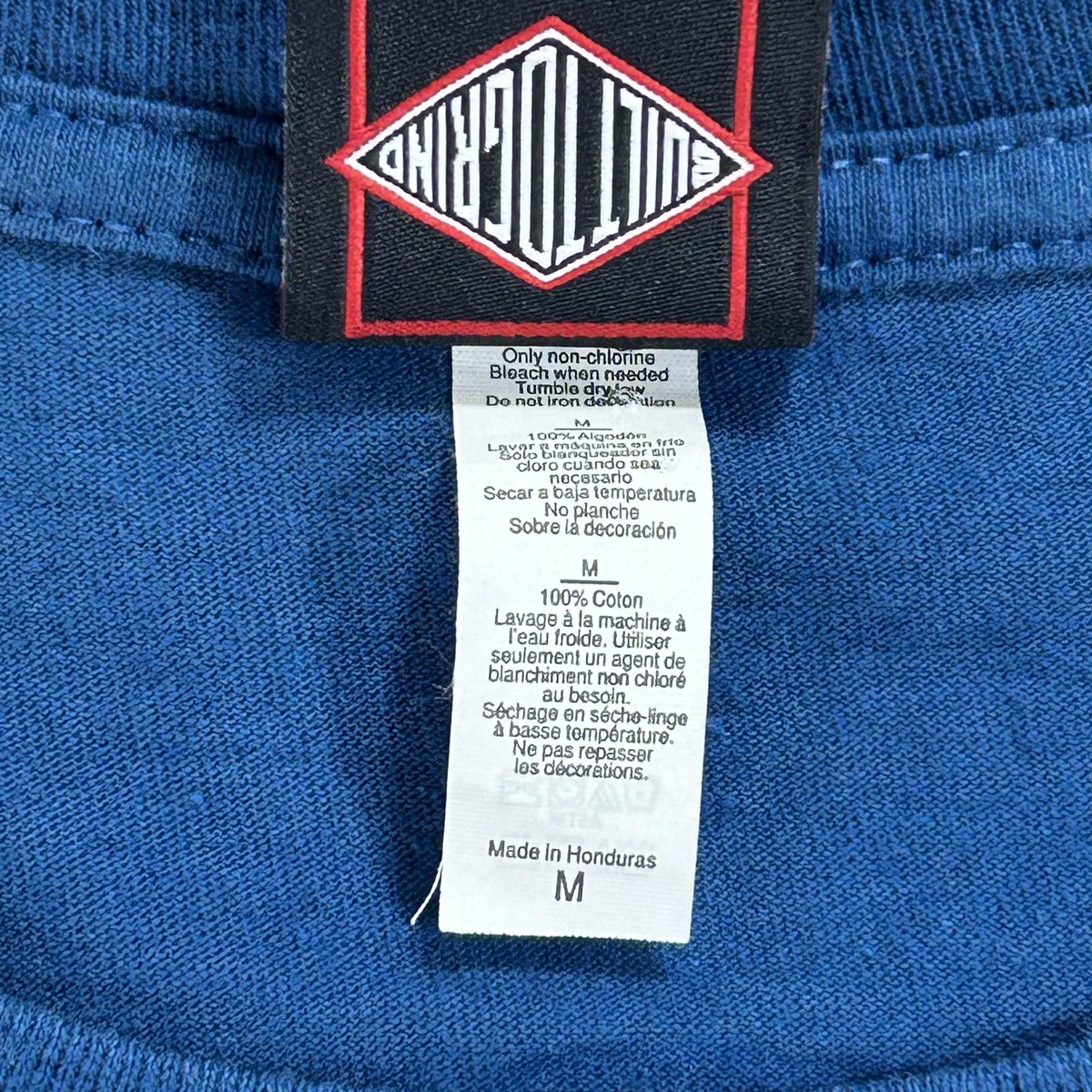 VINTAGE Independent Shirt Mens Medium Blue Long Sleeve Built To