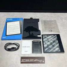 Amazon Kindle Oasis 10th Gen 7" 32GB eBook Reader Ad-Free w/Box Tested Good!!