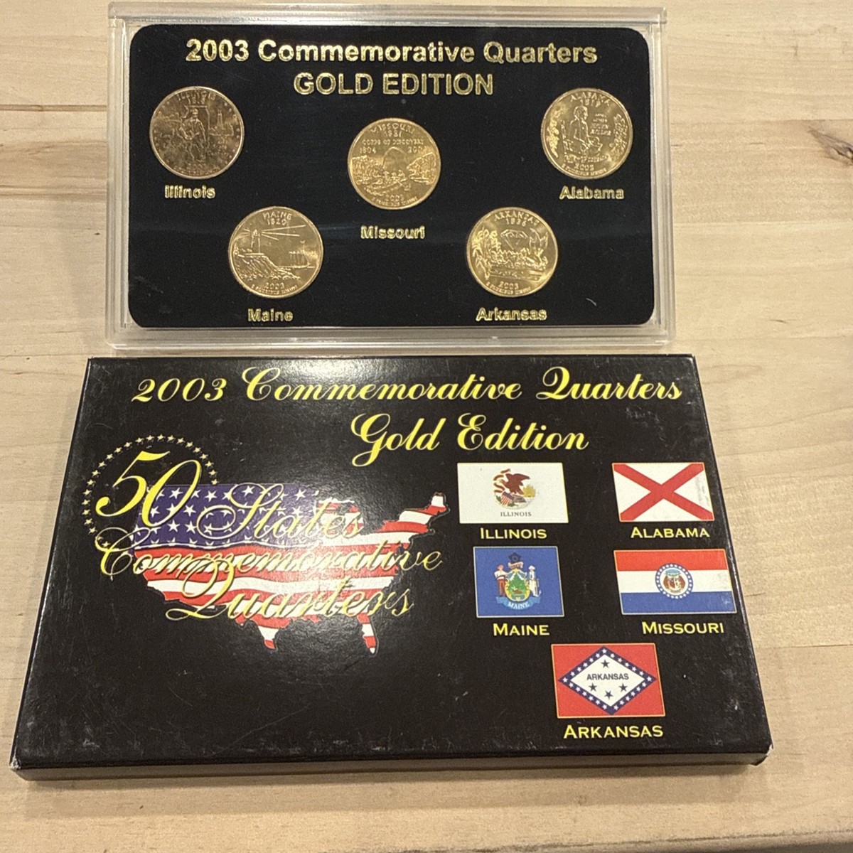Fifty States Commemorative Coins 額装 2003 50 States Commemorative Quarters gold edition Set 5 Coins | eBay