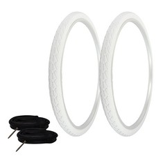 PRO TIRES 700 x 40 White P-1134 W/ HEAVYDUTY TUBES 80mm Presta Valve