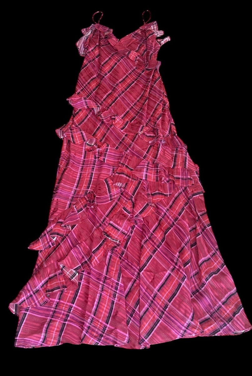 red love shack fancy dress Serita Silk Maxi Dress Deep Rose / XS