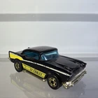 1980 Vtg Hot Wheels The Hot Ones #9638 Black '57 Chevy Bel Air