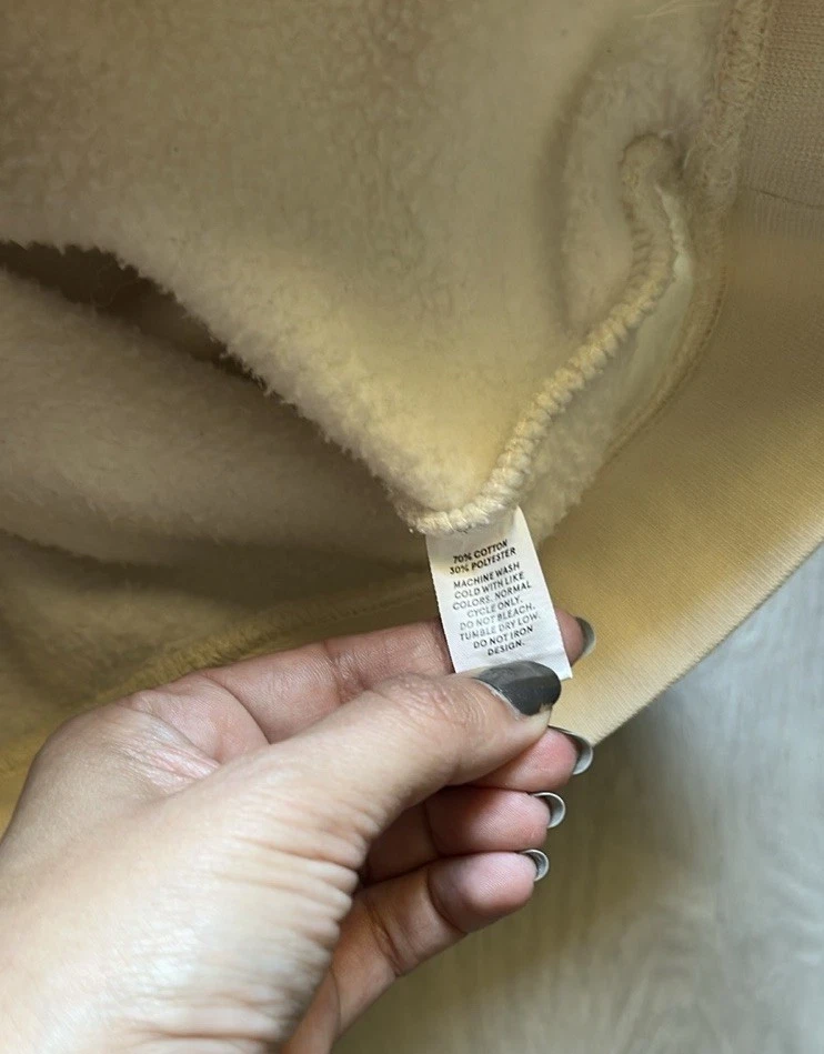 OFF WHITE Felpa con cappuccio Glossier edizione limitata bianco sporco taglia media