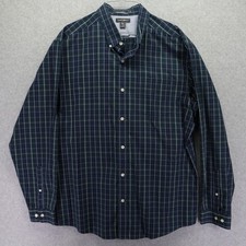Eddie Bauer Shirt Mens XL Classic Fit Casual Pocket Button Up Plaid Long Sleeve