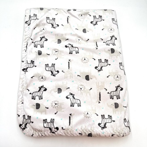 Just Born Plüsch Zebra Löwe Babydecke Security schwarz grau hellbraun weiß 30x40