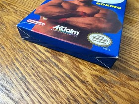 Sello ovalado George Foreman's KO Boxing completo en caja p&oacute;ster nintendo nes EXCELENTE
