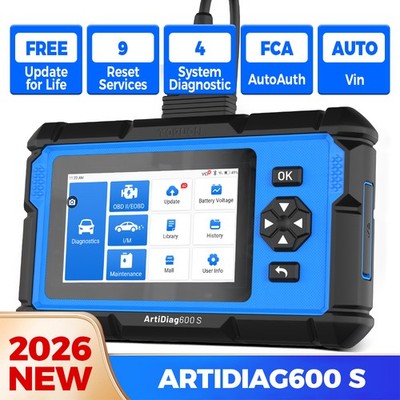 TOPDON AD600S Free Updates  Auto Car Diagnostic Tool 9 Reset ABS BMS EPB DPF SAS