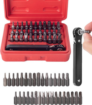 Tamper Proof Torx Bit Set, 13 Pieces Set, T4-T40, Torx Security Bit Set, Tamper-