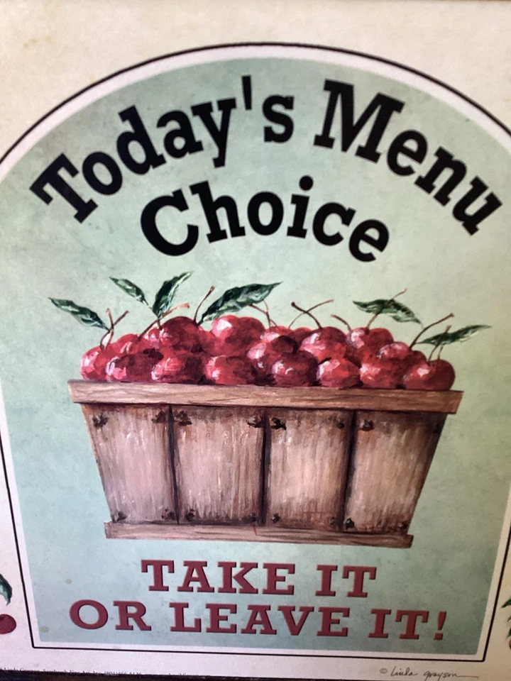 Kitchen Wall Art Rustic Farmhouse Menu Joke metal - Image 3 of 4