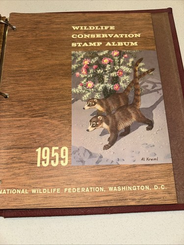 National Wildlife Federation Wildlife Conservation Stamp Album 1958-1963 - Picture 14 of 21