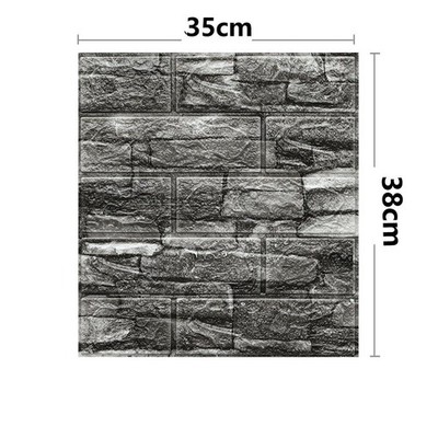 Wasserdichte 3D Ziegel Wandaufkleber 10er Set für Wohnzimmer und Küche