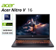 Acer Nitro V 16" Gaming Laptop WUXGA NVIDIA RTX 5070 16GB 512GB SSD Core Ultra 7