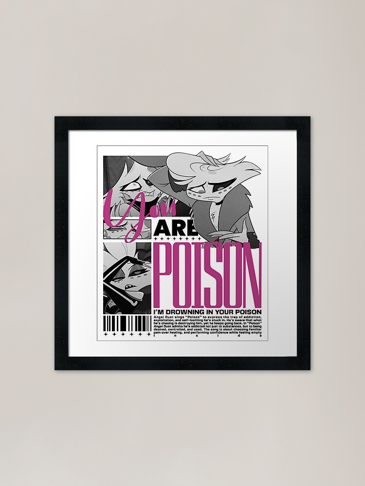 Angel Dust Poison Hazbin Hotel Fram Framed Wall Art Poster Canvas
