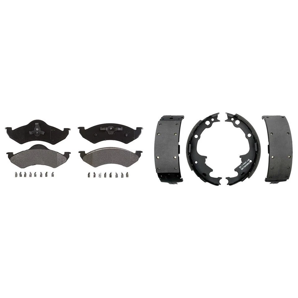 Pastillas de freno delanteras metálicas y zapatas traseras Element3 para Dodge Dakota 2000-2002 Foto 4 de 4