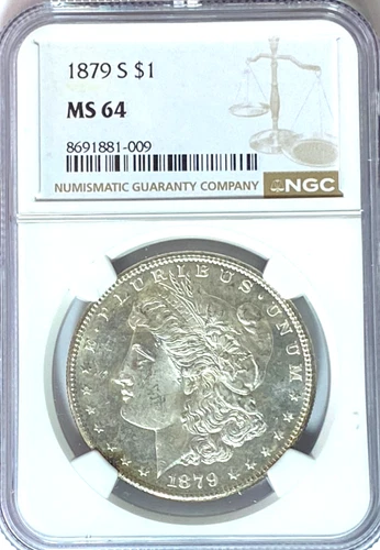 1879 S $1 Morgan Silver One Dollar MS64 San Francisco