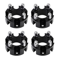 2" Wheel Spacers Kit Cable Golf Carts Lug Nuts Black For Yamaha Club Car Ezgo