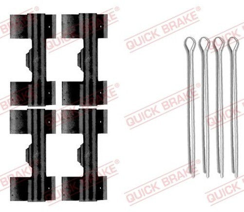 Quick Brake 109-0009 ZubehöRsatz, Scheibenbremsbelag FüR LDV-image