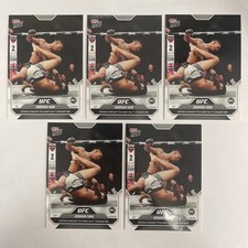 (5) 2025 Topps Now UFC Joshua Van #20 entra en el chat del título de peso mosca a través de 5 rectas