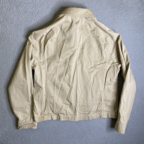 Brooks Brothers Reyn Spooner Bomber Jacket Mens Large Beige Full Zip Preppy - Picture 11 of 13