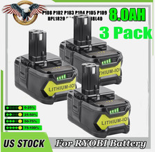 3Pack 8.0Ah For RYOBI P108 18V Plus High Capa...