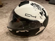 Schuberth C4 Pro Modular Flip Up Motorcycle Helmet Women Like new w/ SC1 BT