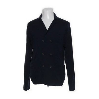 Paolo Pecora, Strickjacke, Herren, Größe: XL, Blau, Wolle, Fischgräte #Hwg