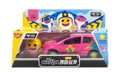 kami Pinkfong Baby Shark Racing Car Metal Die Cast Door Open Pull Back Car