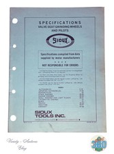 1983 Sioux Valve Seat Grinding Wheels Pilots Specs Manual Form 144 48 Page 1983 Sioux Valve Seat Grinding Wheels Pilots Specs Manual Form 144 48 Page