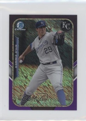 2015 Bowman Purple 34/250 Kyle Zimmer #FFM-KZI 2a9