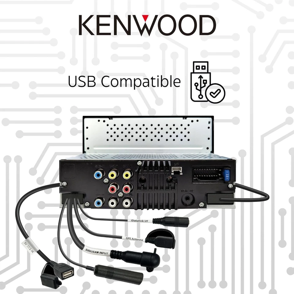 KENWOOD DMX4710S Digital Car Stereo, Apple CarPlay and Android Auto Compatible - Image 4 of 4