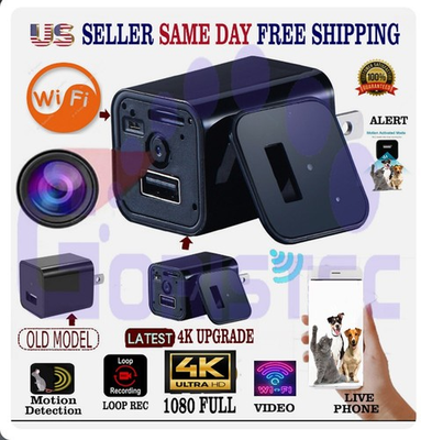 #ad 1080P Charger with 2.4Ghz 5Ghz WiFi Wireless Mini for Pets Nanny Real Tim... $66.00