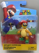 Super Mario 4 Inch Captured Hammer Bro Figure...