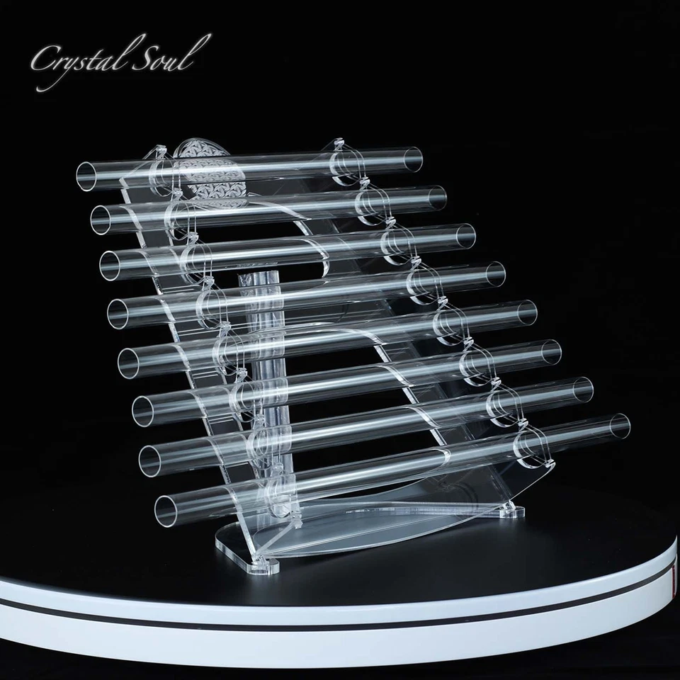 Кристалл душа кварца кристалл арфы 8 нот со стойкой 432 Гц настраиваемый - Изображение 2 из 4