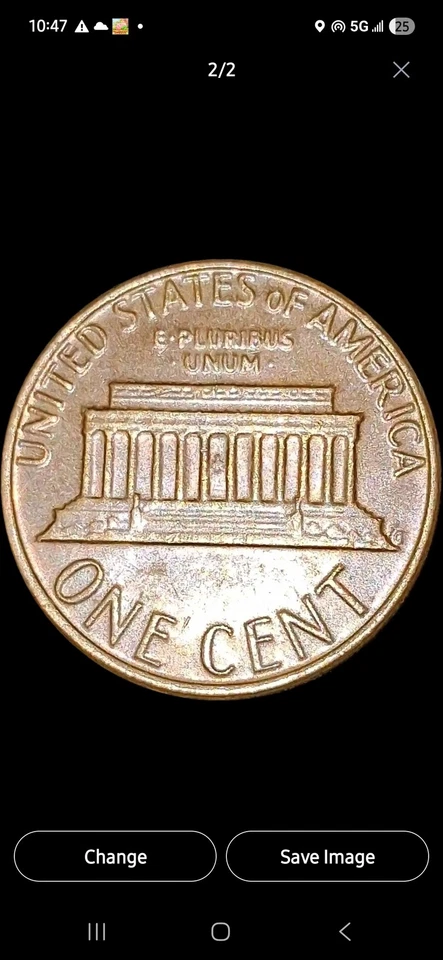 1982 D Lincoln Memorial Cent Penny 3.1g Copper Coin - Image 2 of 3