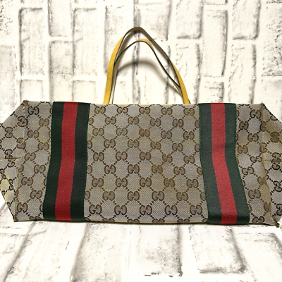 【関税・送料込み】GUCCI TOTES Gucci Totissima large tote bag in blue and white GG denim